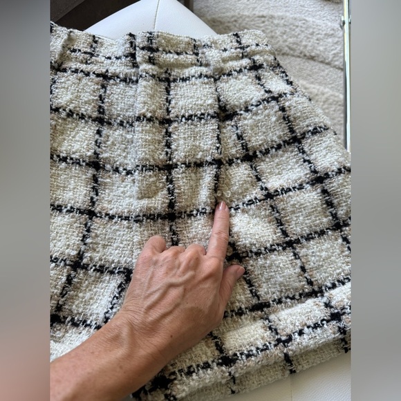 Anine Bing Becky Shorts Beige Plaid Size 6 DK36 NWT New - Picture 12 of 15